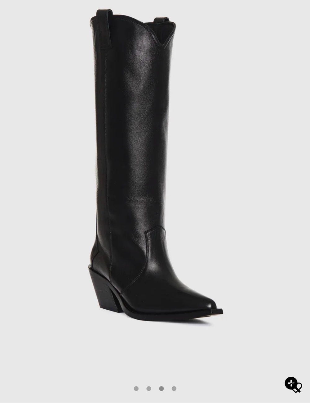 Anine Bing Black Heeled Boots - Picture 5 of 6